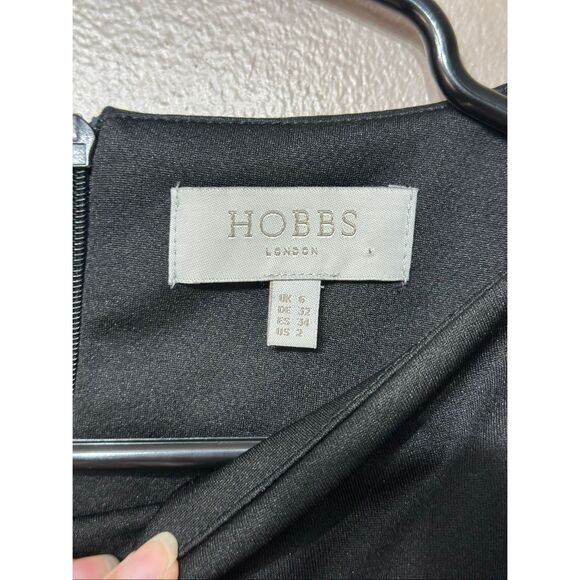 NWOT HOBBS London Little Black Front Pocket Sleeveless Mini Dress 2US - Picture 4 of 11